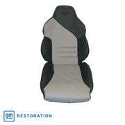 1994-1996 Corvette Custom 100% Leather Seat Covers Sport W/Foam - Black & Gray-44248-Corvette-Store-Online