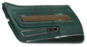 1976-1976 Corvette Door Panel Blue Green Deluxe LH-442519-Corvette-Store-Online
