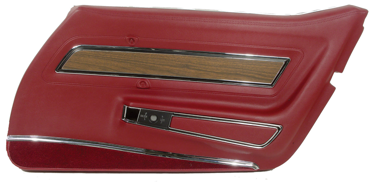 1973-1975 Corvette Door Panel Oxblood Deluxe RH-442631-Corvette-Store-Online