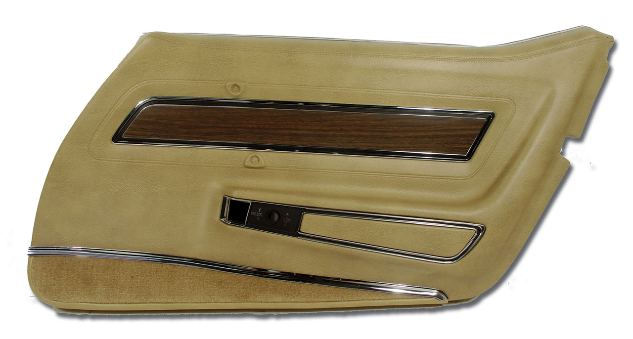 1976-1976 Corvette Door Panel Buckskin Deluxe RH-442657-Corvette-Store-Online