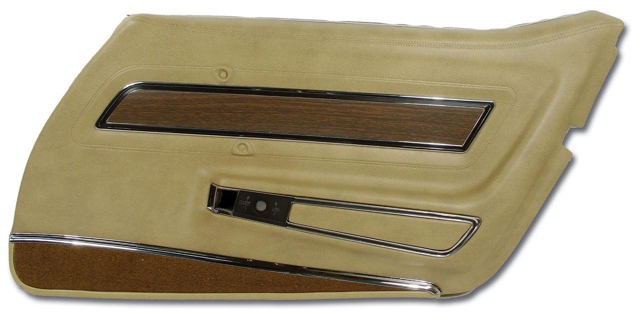1976-1976 Corvette Door Panel Buckskin Deluxe RH-4426A1-Corvette-Store-Online