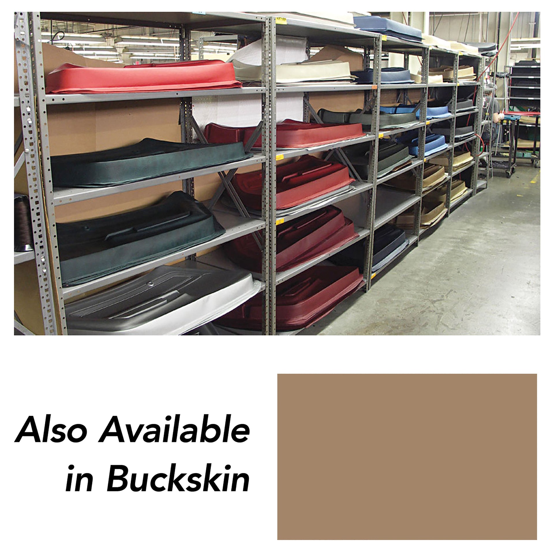 1977-1977 Corvette Door Panel Skin Buckskin LH-442757-Corvette-Store-Online