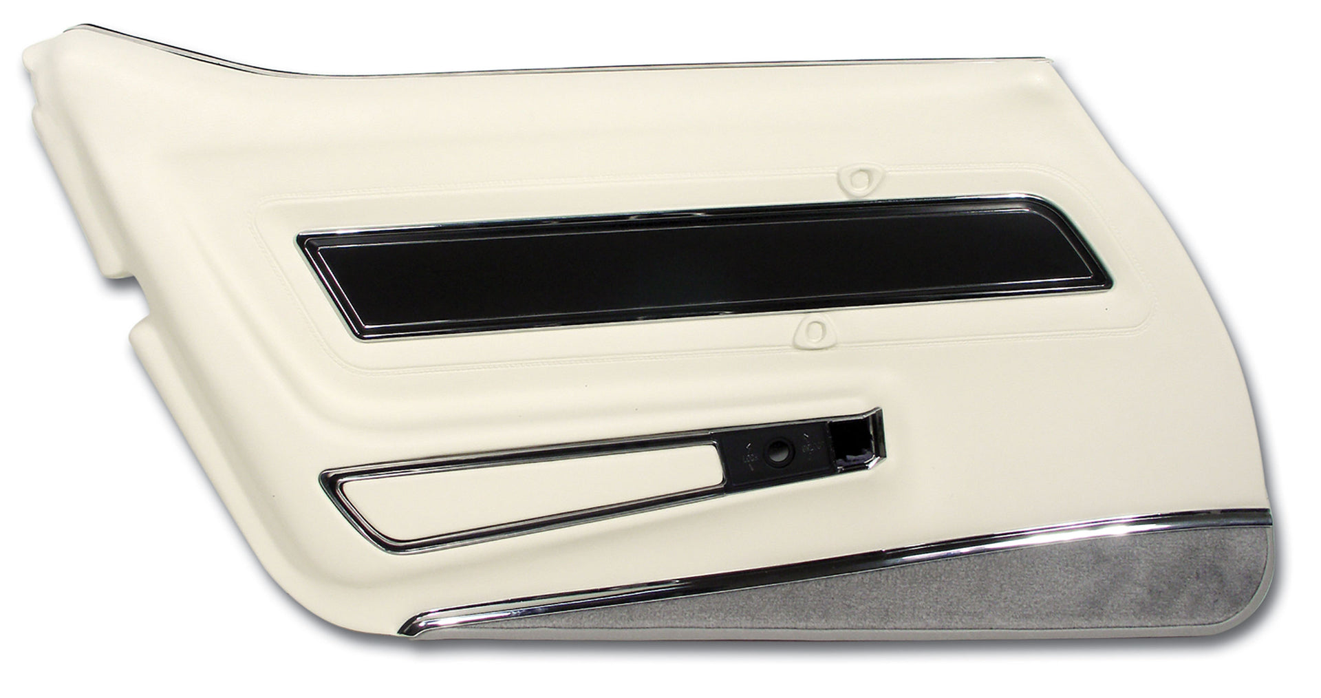 1977-1977 Corvette Door Panel White Deluxe W/Smoke Carpet LH-4431Z8-Corvette-Store-Online