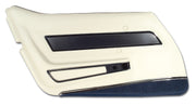 1977-1977 Corvette Door Panel White Deluxe W/Dark Blue Carpet LH-4431Z9-Corvette-Store-Online