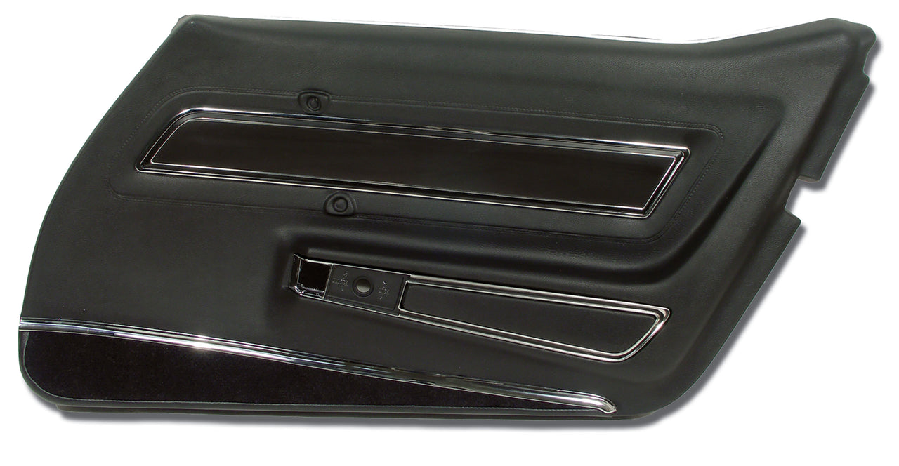 1977-1977 Corvette Door Panel Black Deluxe RH-443220-Corvette-Store-Online