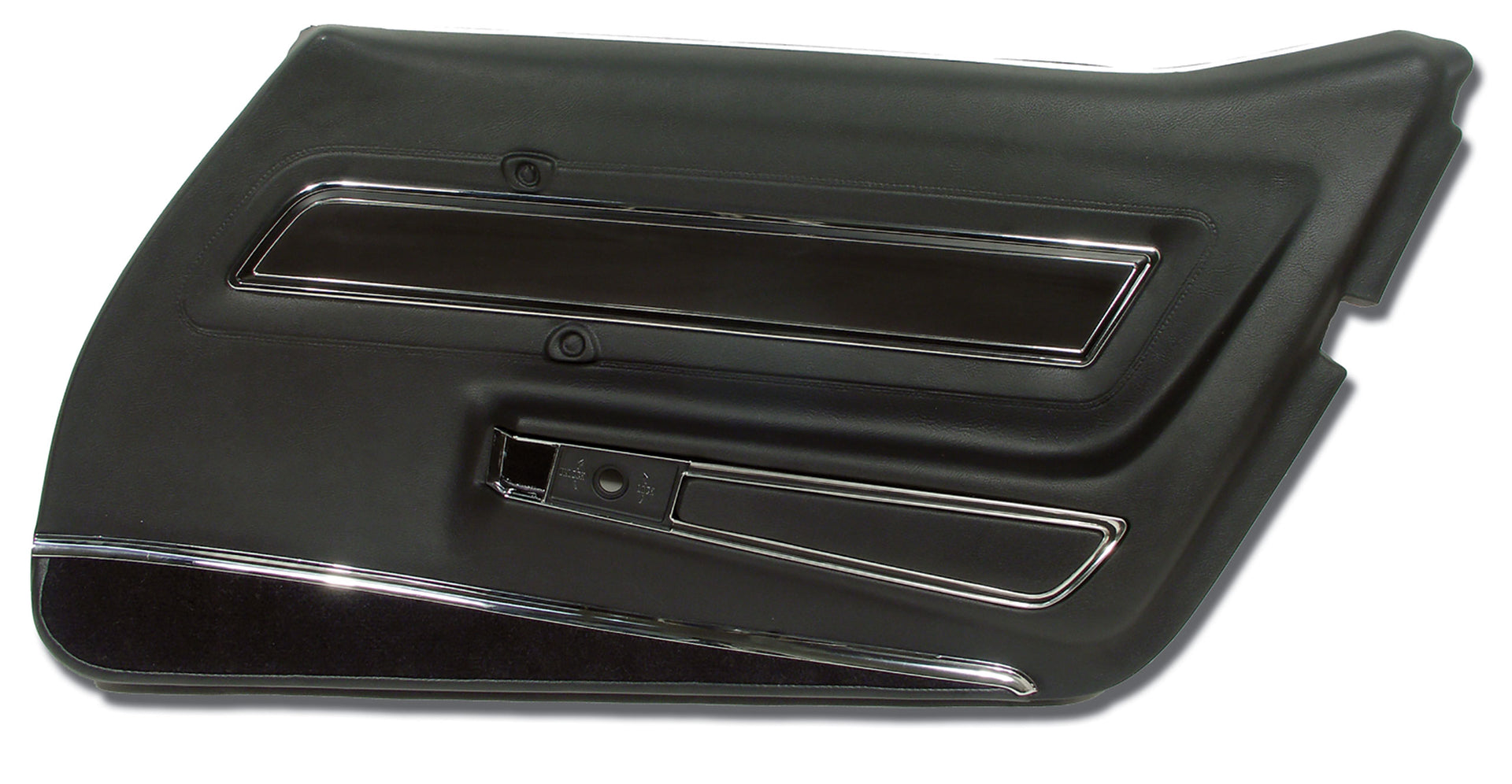 1977-1977 Corvette Door Panel Black Deluxe RH-443220-Corvette-Store-Online