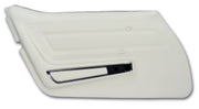 1977-1977 Corvette Door Panel White Standard LH-443576-Corvette-Store-Online