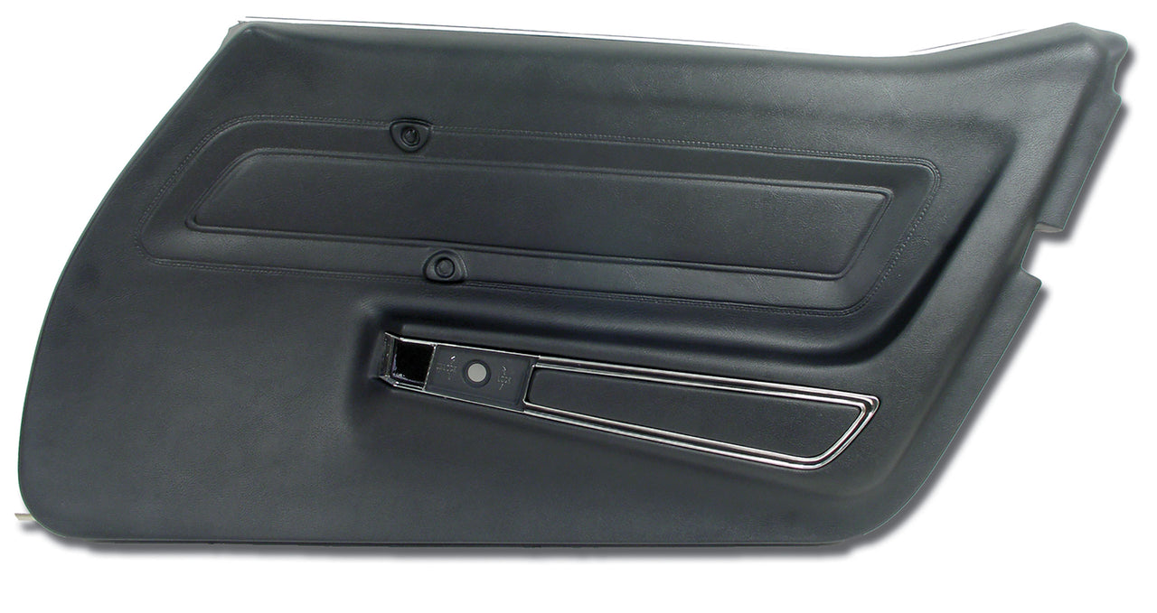 1977-1977 Corvette Door Panel Black Standard RH-443620-Corvette-Store-Online