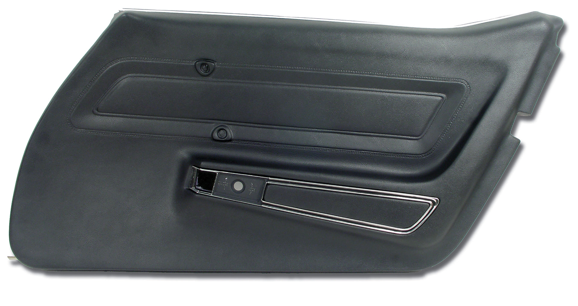 1977-1977 Corvette Door Panel Black Standard RH-443620-Corvette-Store-Online