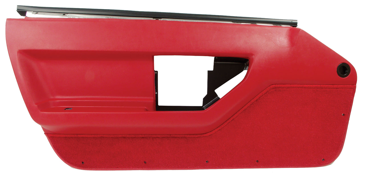 1986-1989 Corvette Door Panel Red LH-444075-Corvette-Store-Online