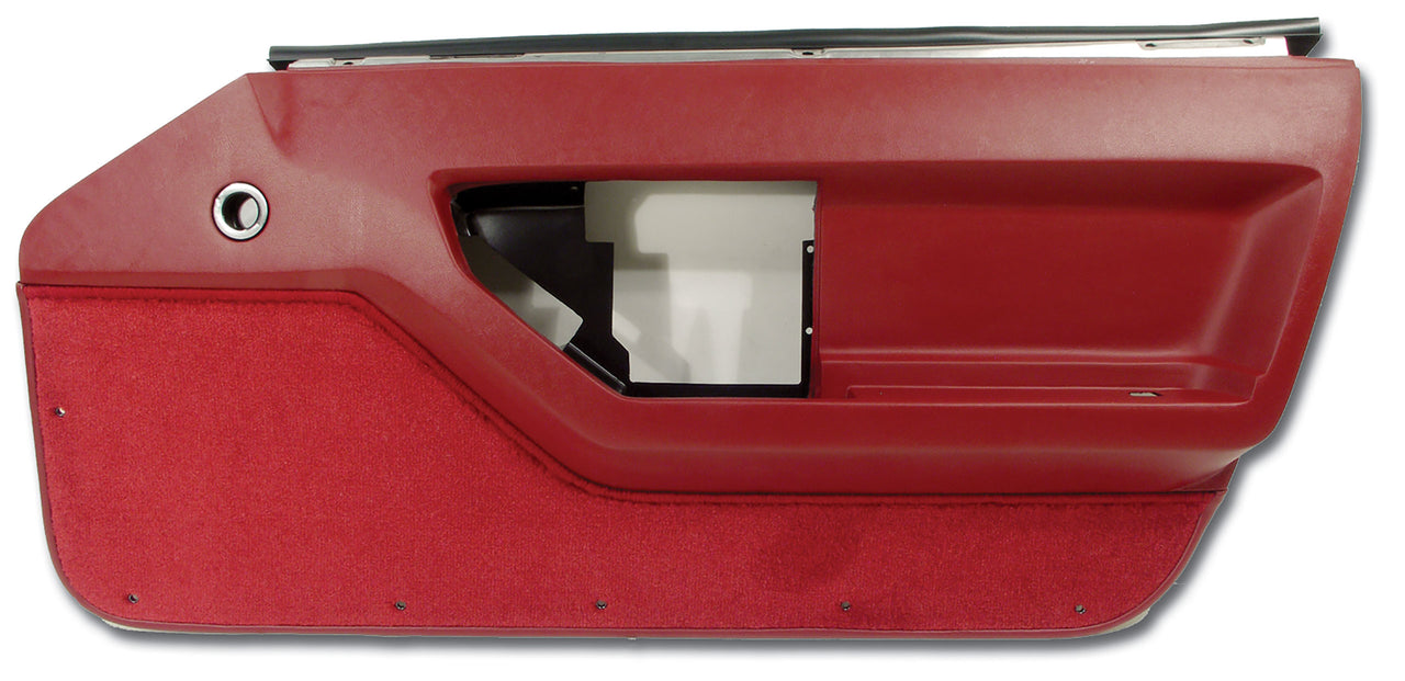 1984-1985 Corvette Door Panel Red RH-444127-Corvette-Store-Online