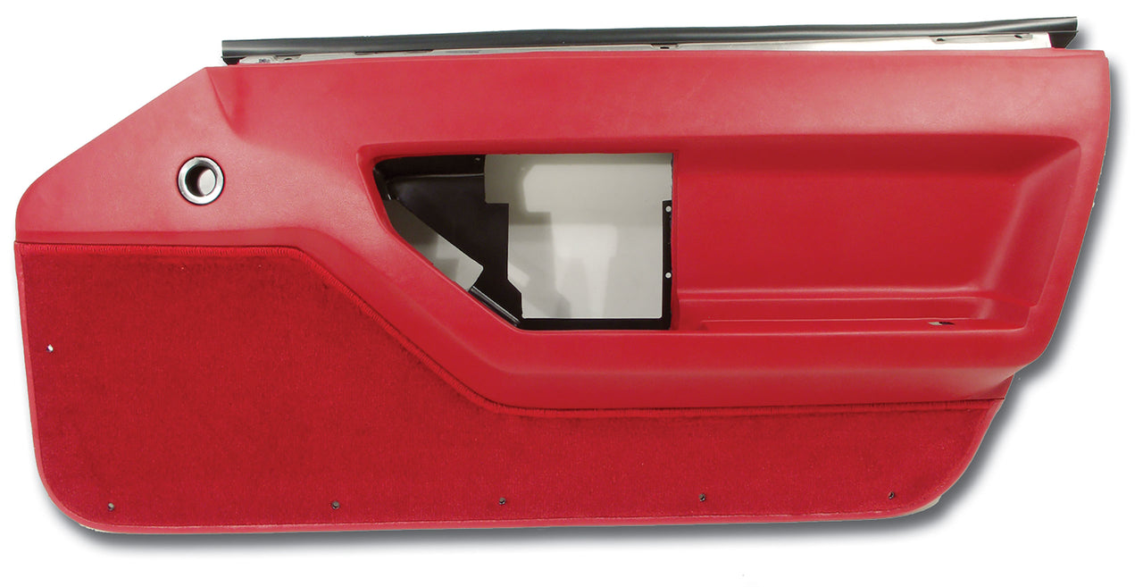 1986-1989 Corvette Door Panel Red RH-444175-Corvette-Store-Online