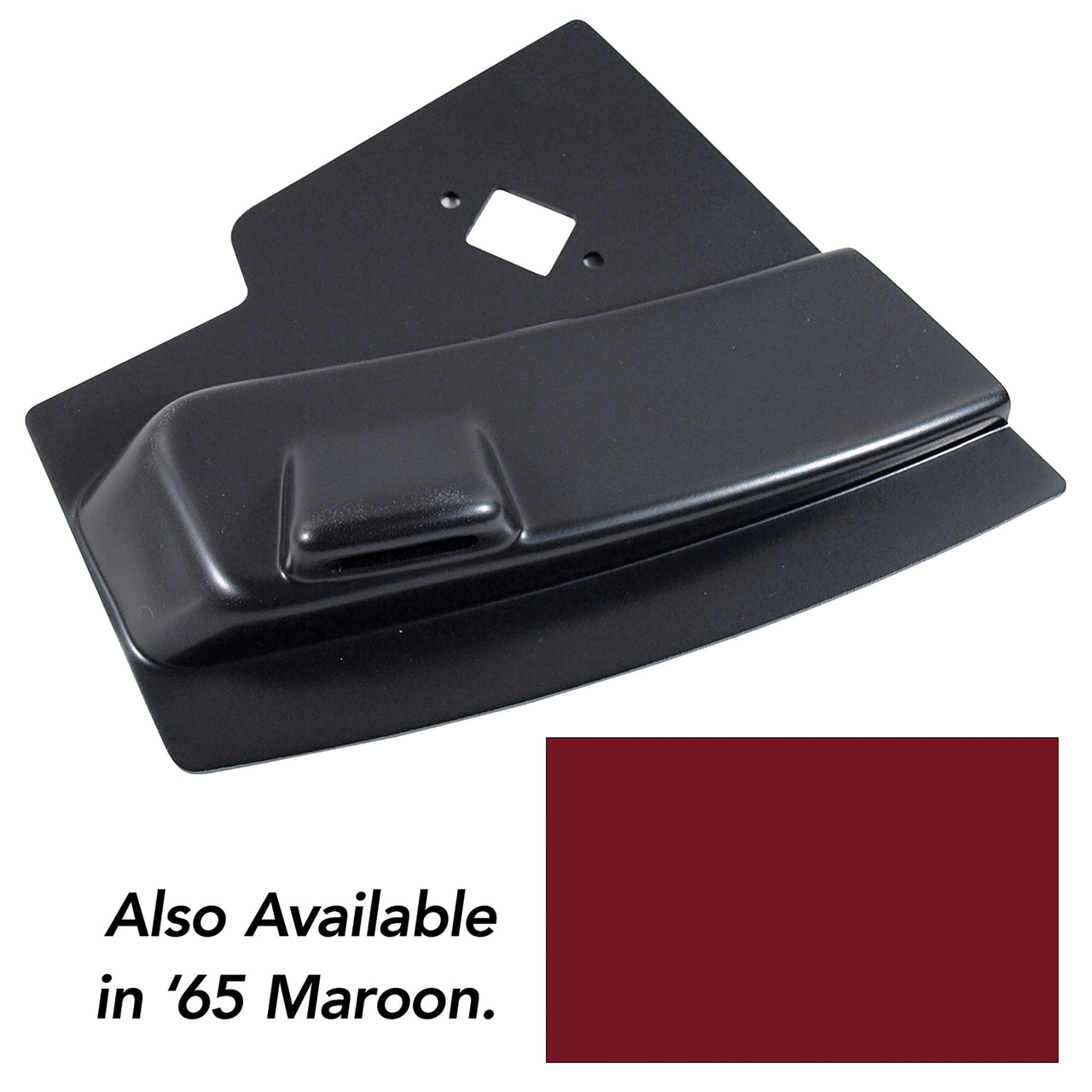 1965-1965 Corvette Radio Side Panel Maroon LH W/Power Antenna-444437-Corvette-Store-Online