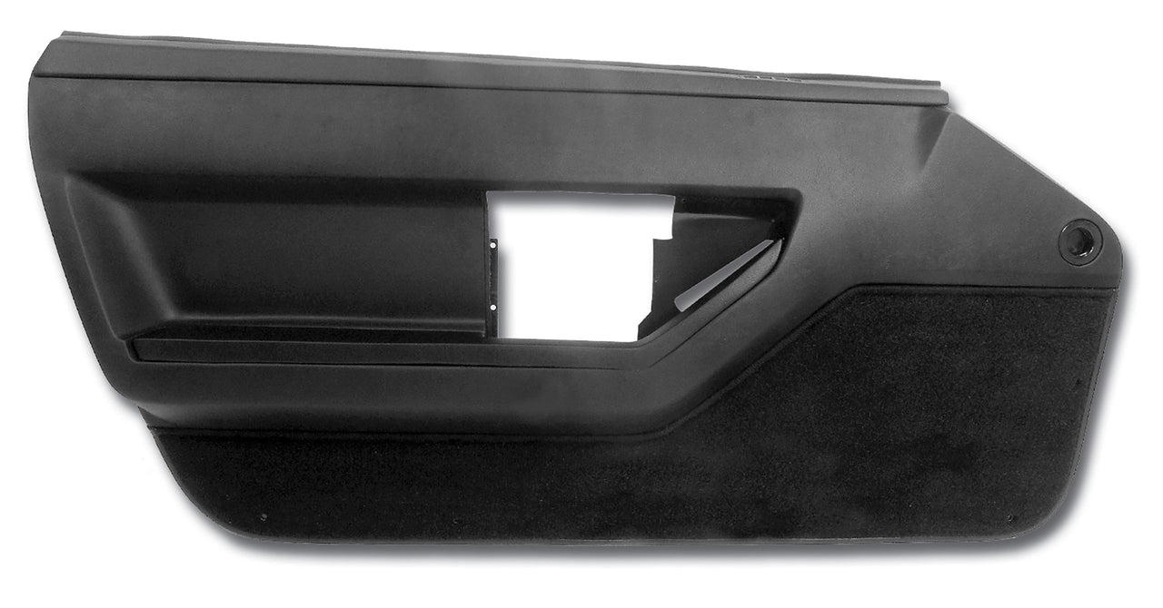 1984-1989 Corvette Door Panel Black Deluxe Coupe LH-445020-Corvette-Store-Online