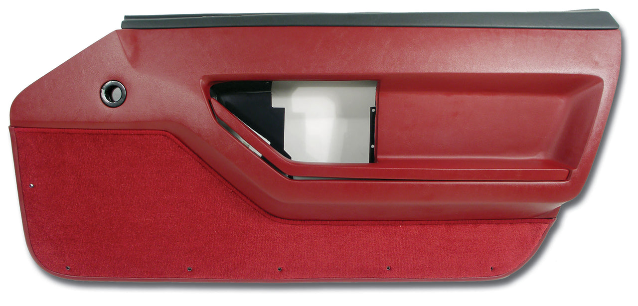 1984-1985 Corvette Door Panel Red Deluxe Coupe RH-445127-Corvette-Store-Online
