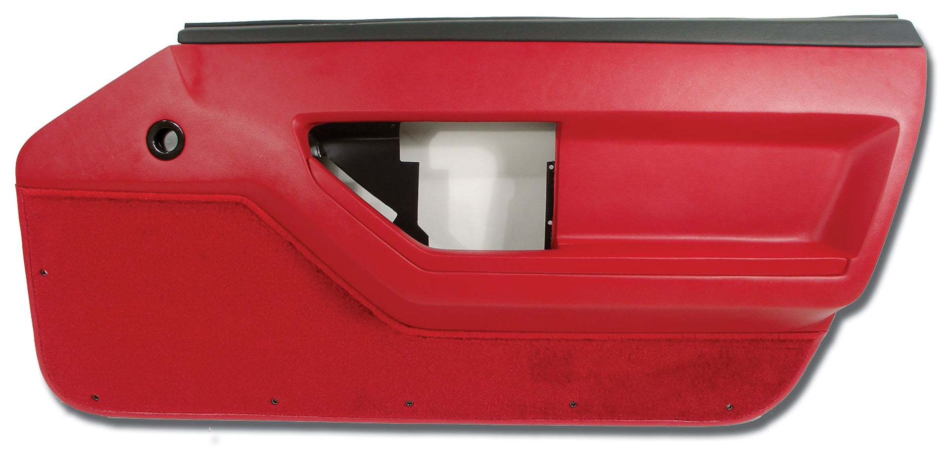 1986-1989 Corvette Door Panel Red Deluxe Coupe RH-445175-Corvette-Store-Online