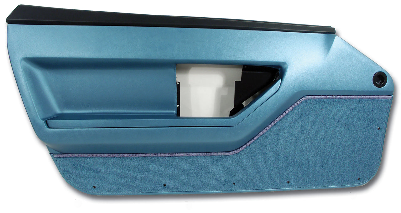 1986-1989 Corvette Door Panel Blue Deluxe Convertible LH-445274-Corvette-Store-Online