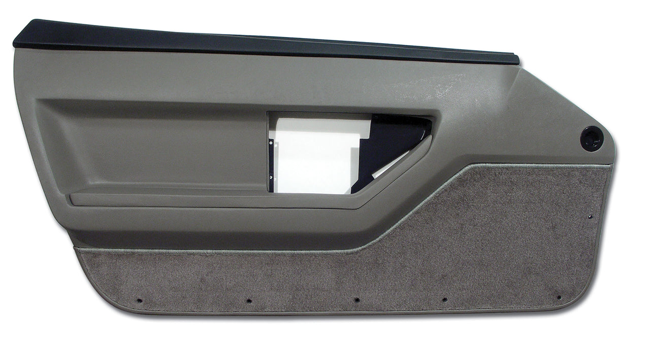 1988-1989 Corvette Door Panel Gray Deluxe Convertible LH-445279-Corvette-Store-Online