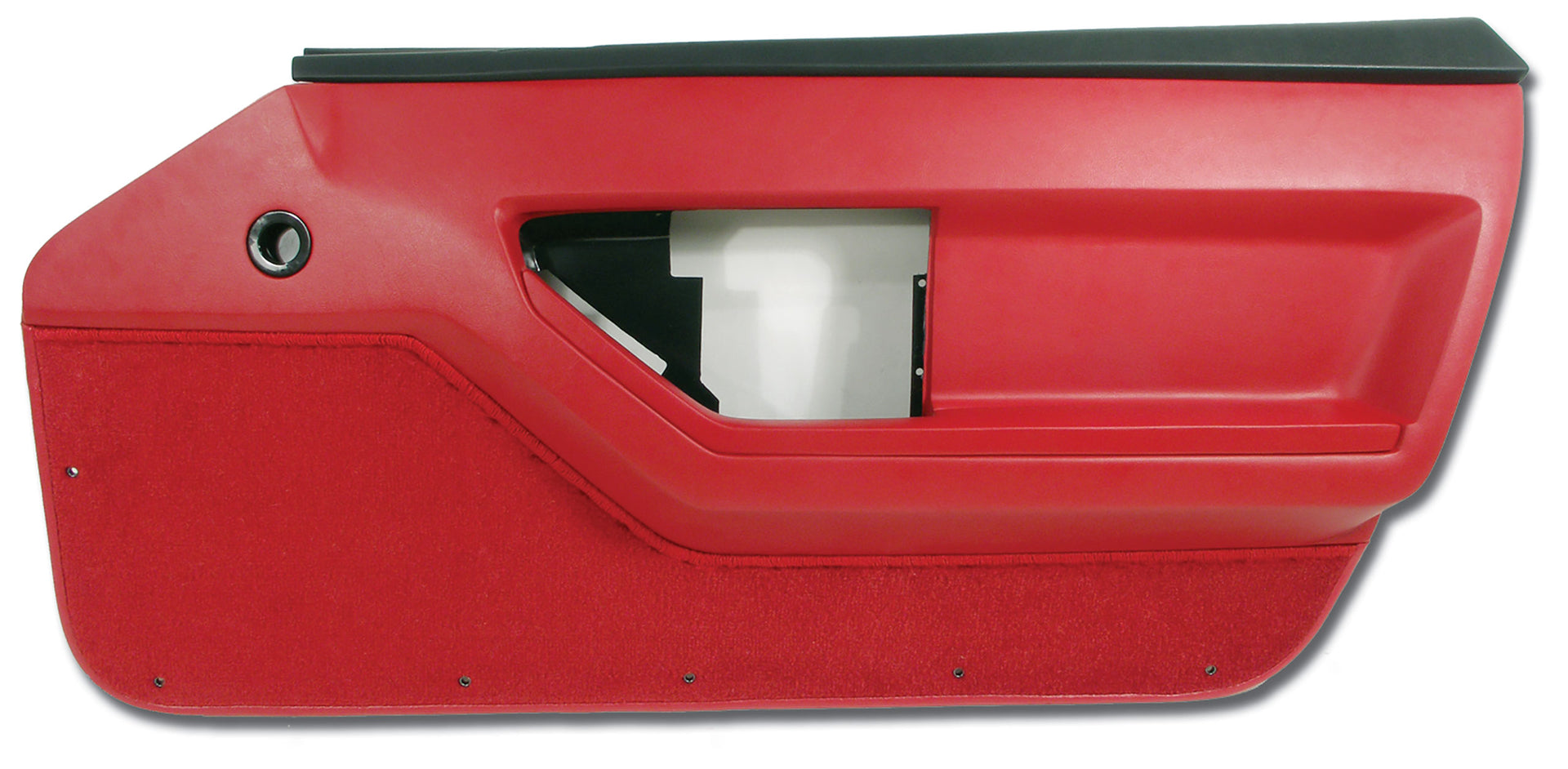 1986-1989 Corvette Door Panel Red Deluxe Convertible RH-445375-Corvette-Store-Online