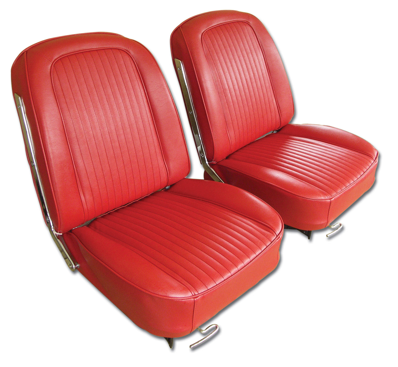 1963-1963 Corvette Vinyl Seat Covers Red-445435-Corvette-Store-Online