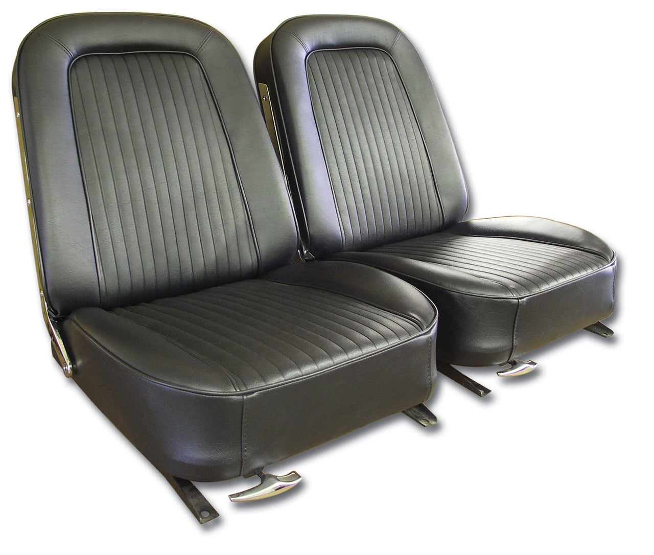 1964-1964 Corvette Vinyl Seat Covers Black-445520-Corvette-Store-Online