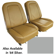 1964-1964 Corvette Vinyl Seat Covers Silver-445561-Corvette-Store-Online