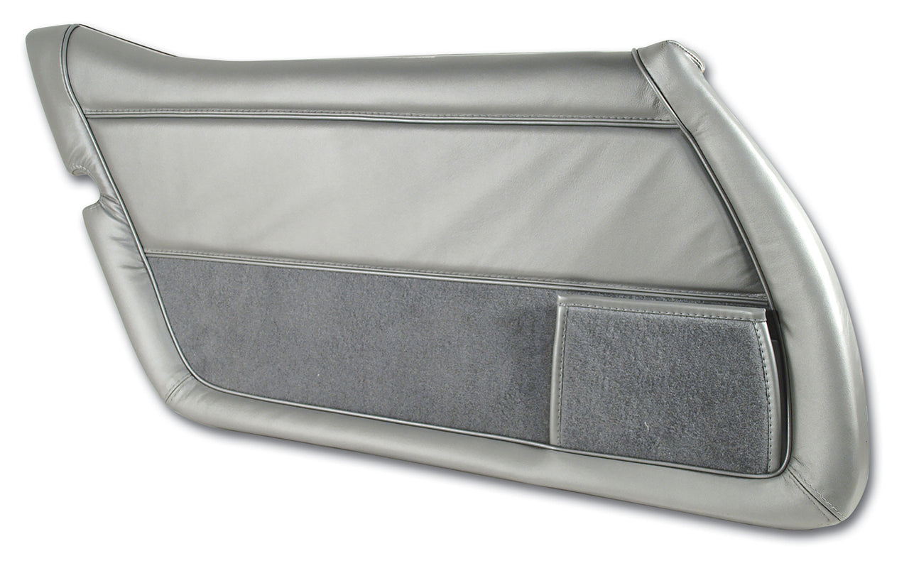 1981-1981 Corvette Leather Door Panel Silver LH-445964-Corvette-Store-Online