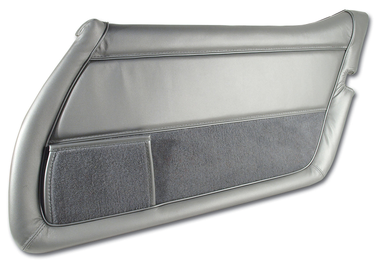 1981-1981 Corvette Leather Door Panel Silver RH-446064-Corvette-Store-Online