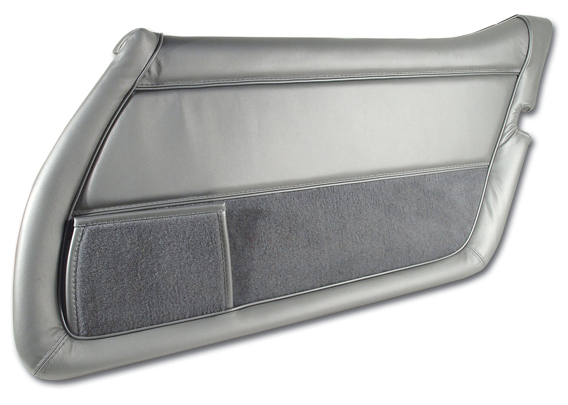1981-1981 Corvette Leather Door Panel Silver RH-446064-Corvette-Store-Online
