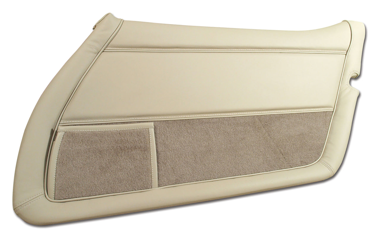 1979-1980 Corvette Leather Door Panel Oyster RH-4460A6-Corvette-Store-Online