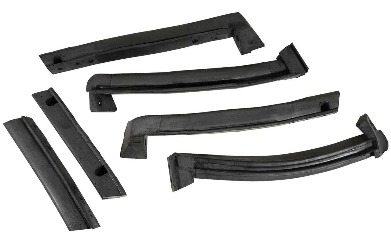 1986-1996 Corvette Weatherstrip - Convertible Top Roof Rails - 6pc-44626-Corvette-Store-Online