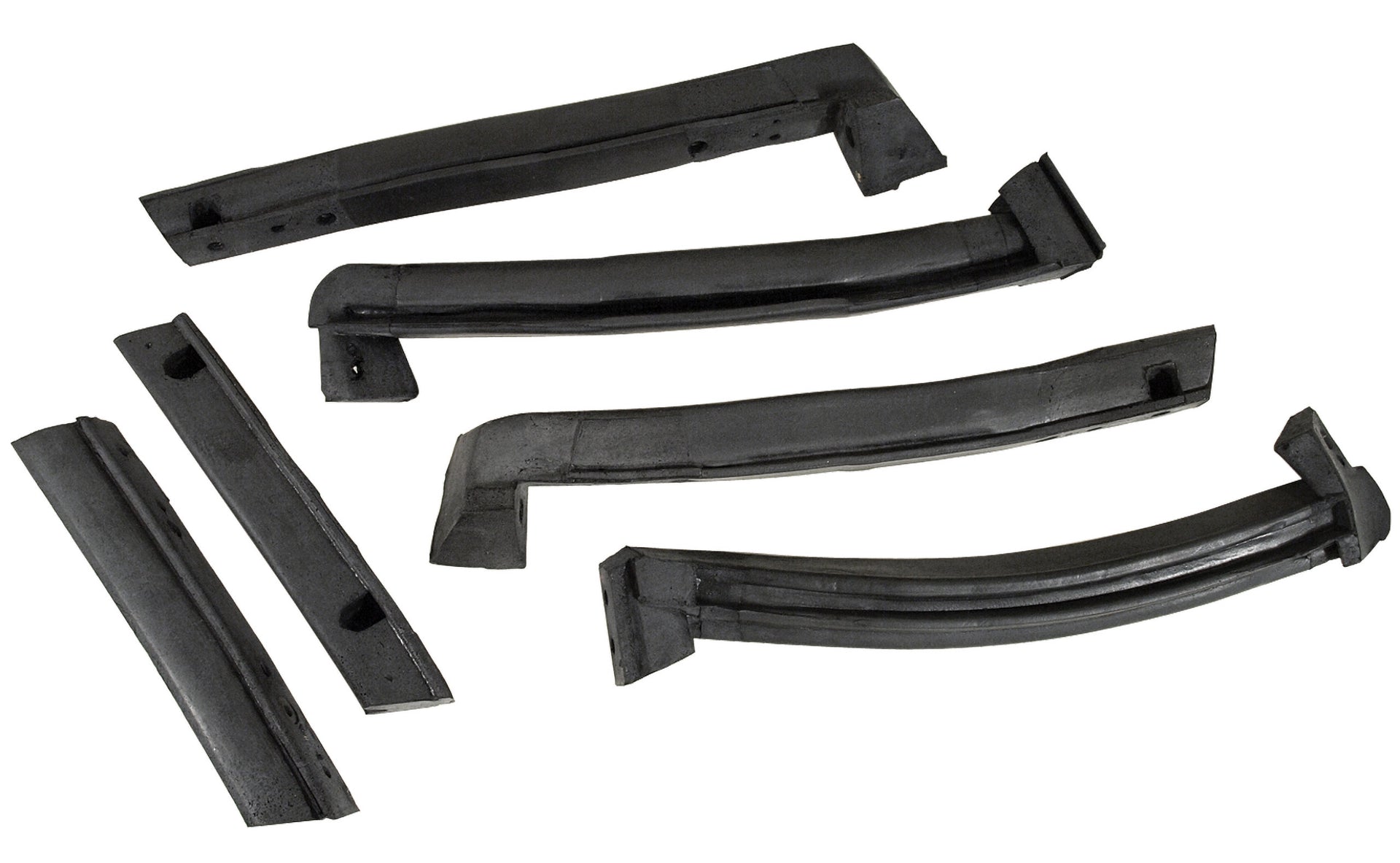 1986-1996 Corvette Weatherstrip - Convertible Top Roof Rails - 6pc-44626-Corvette-Store-Online