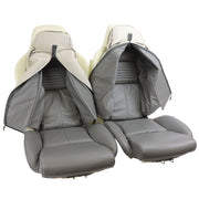 1994-1996 Corvette Mounted Leather Seat Covers Gray Standard-447084-Corvette-Store-Online