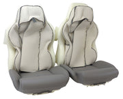 1994-1996 Corvette Mounted "Leather-Like" Vinyl Seat Covers Gray Standard-447184-Corvette-Store-Online