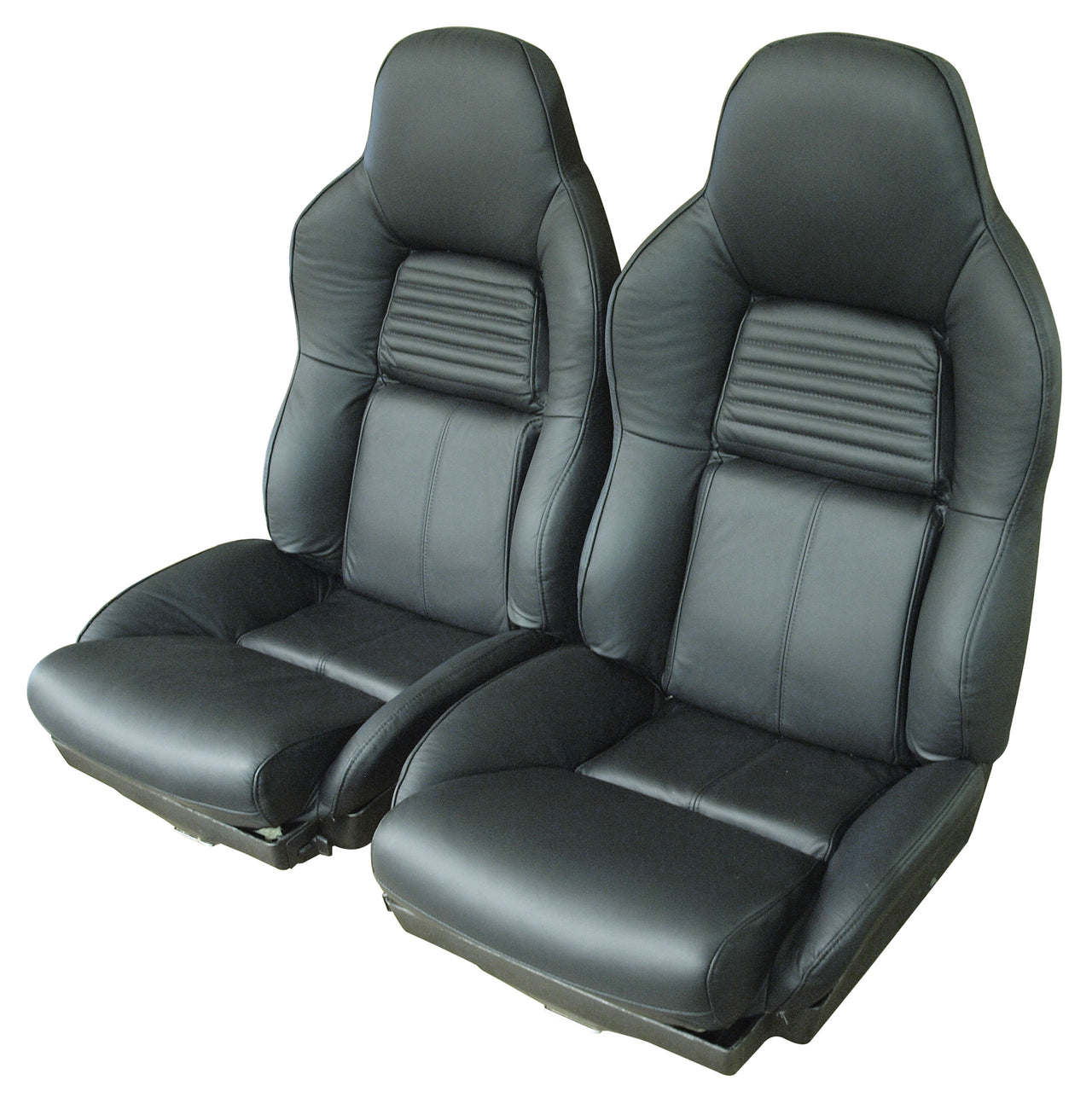 1994-1996 Corvette Leather Seat Covers Black Standard-447220-Corvette-Store-Online