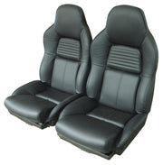 1994-1996 Corvette Leather Seat Covers Black Standard-447220-Corvette-Store-Online