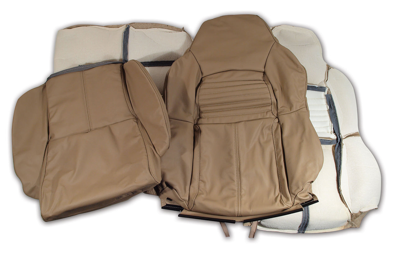 1994-1996 Corvette Leather Seat Covers Beige Standard-447282-Corvette-Store-Online
