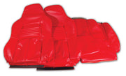 1994-1996 Corvette "Leather-Like" Vinyl Seat Covers Red Standard-447385-Corvette-Store-Online