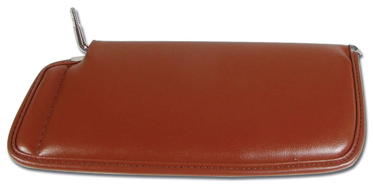 1981-1981 Corvette Sunvisor Cinnabar RH W/Mirror Option-448039-Corvette-Store-Online