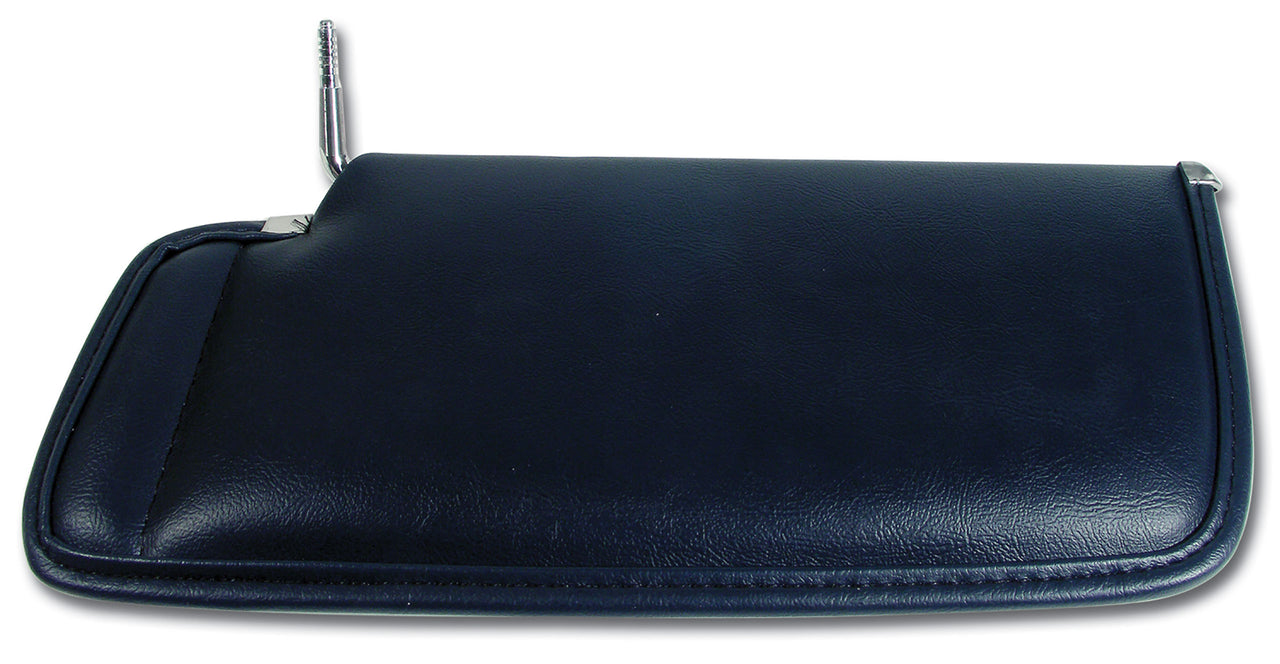 1982-1982 Corvette Sunvisor Dark Blue RH W/Mirror Option-448046-Corvette-Store-Online