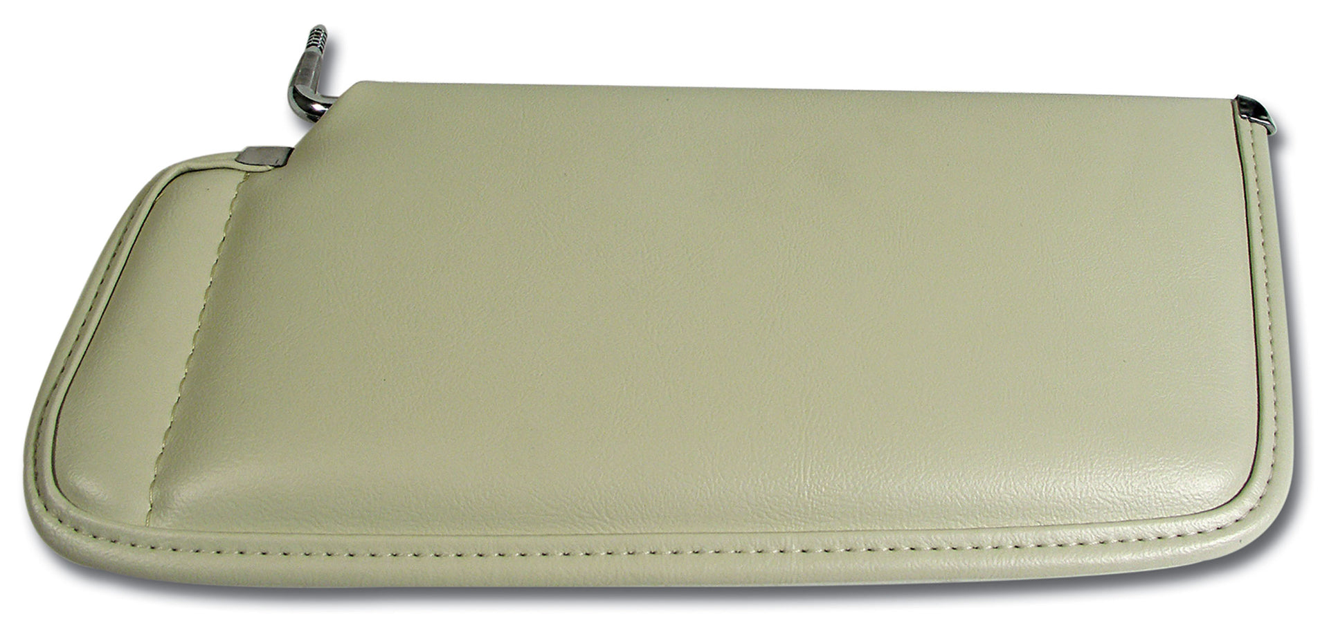 1979-1980 Corvette Sunvisor Oyster RH W/Mirror Option-448066-Corvette-Store-Online