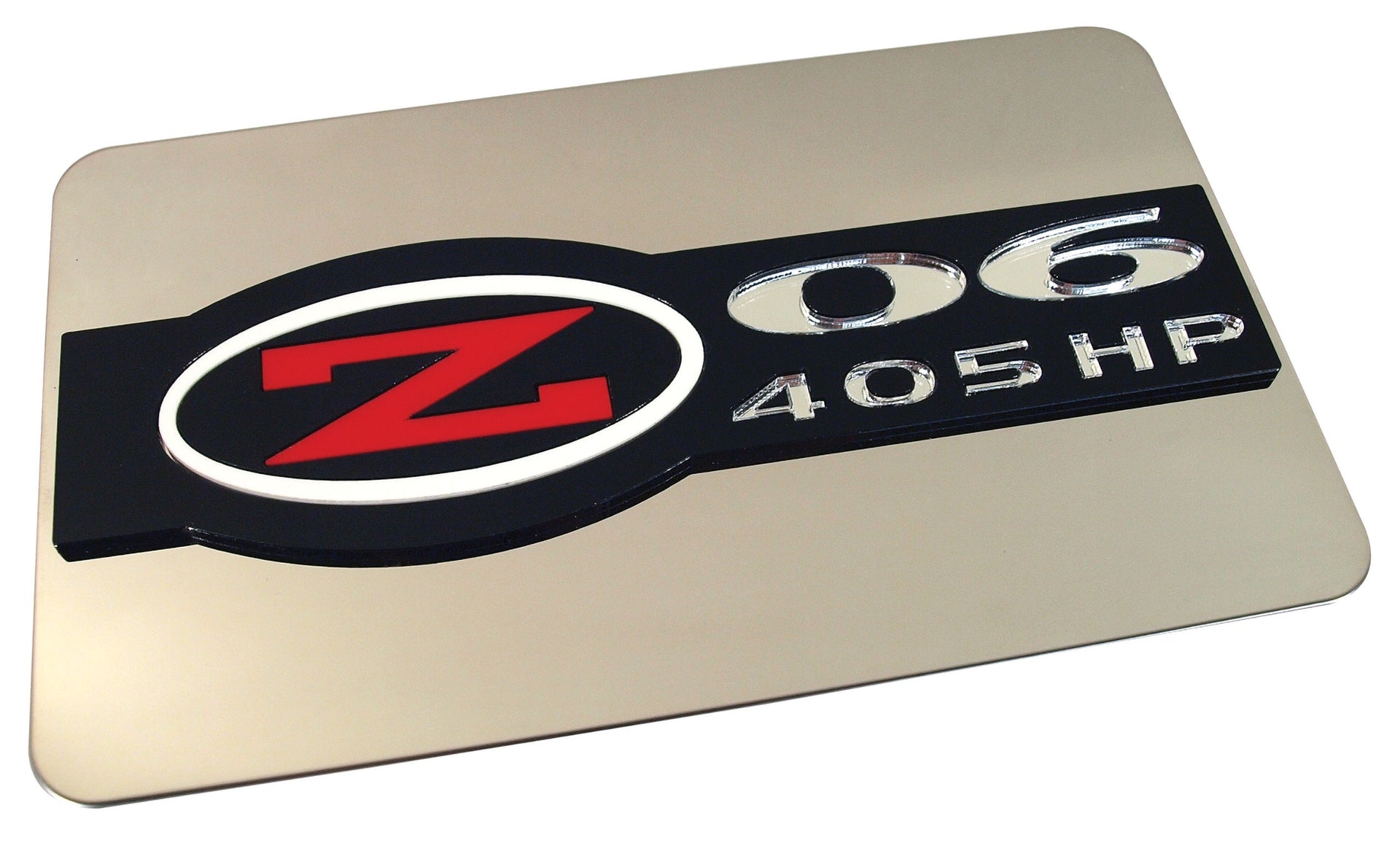 2002-2004 Corvette Exhaust Plate - Z06 405 Horsepower Stainless Steel-44840-Corvette-Store-Online