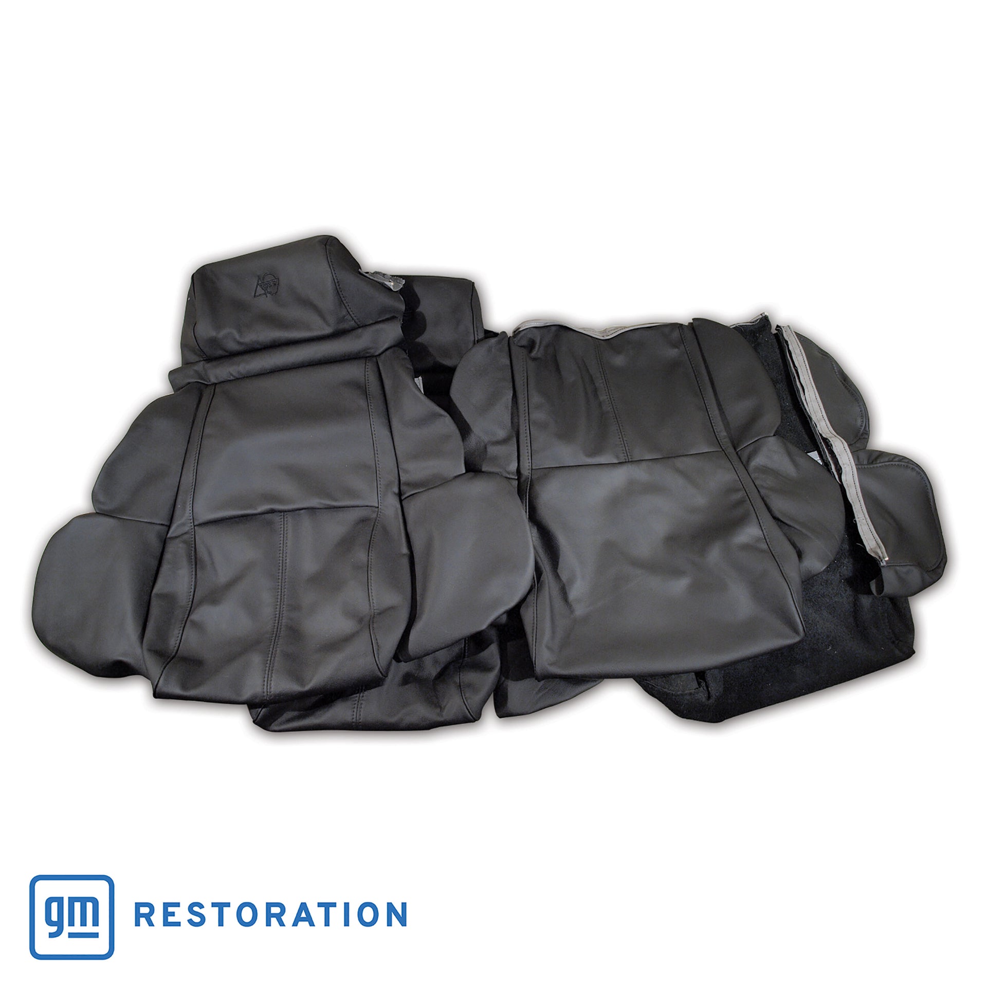 1993-1993 Corvette Leather Seat Covers Black Standard-448520-Corvette-Store-Online