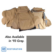 1993-1993 Corvette Leather Seat Covers Gray Standard-448584-Corvette-Store-Online