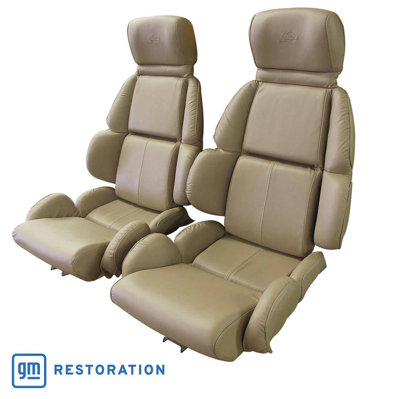 1993-1993 Corvette Mounted Leather Seat Covers Beige Standard-448682-Corvette-Store-Online