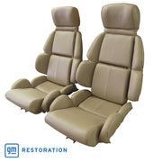 1993-1993 Corvette Mounted Leather Seat Covers Beige Standard-448682-Corvette-Store-Online
