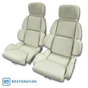 1993-1993 Corvette Mounted Leather Seat Covers White Standard-448683-Corvette-Store-Online