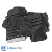 1993-1993 Corvette OE Style Embroidered Sport Leather Seat Covers - Black-448720E-Corvette-Store-Online