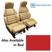 1993-1993 Corvette Leather Seat Covers Red Sport-448785-Corvette-Store-Online