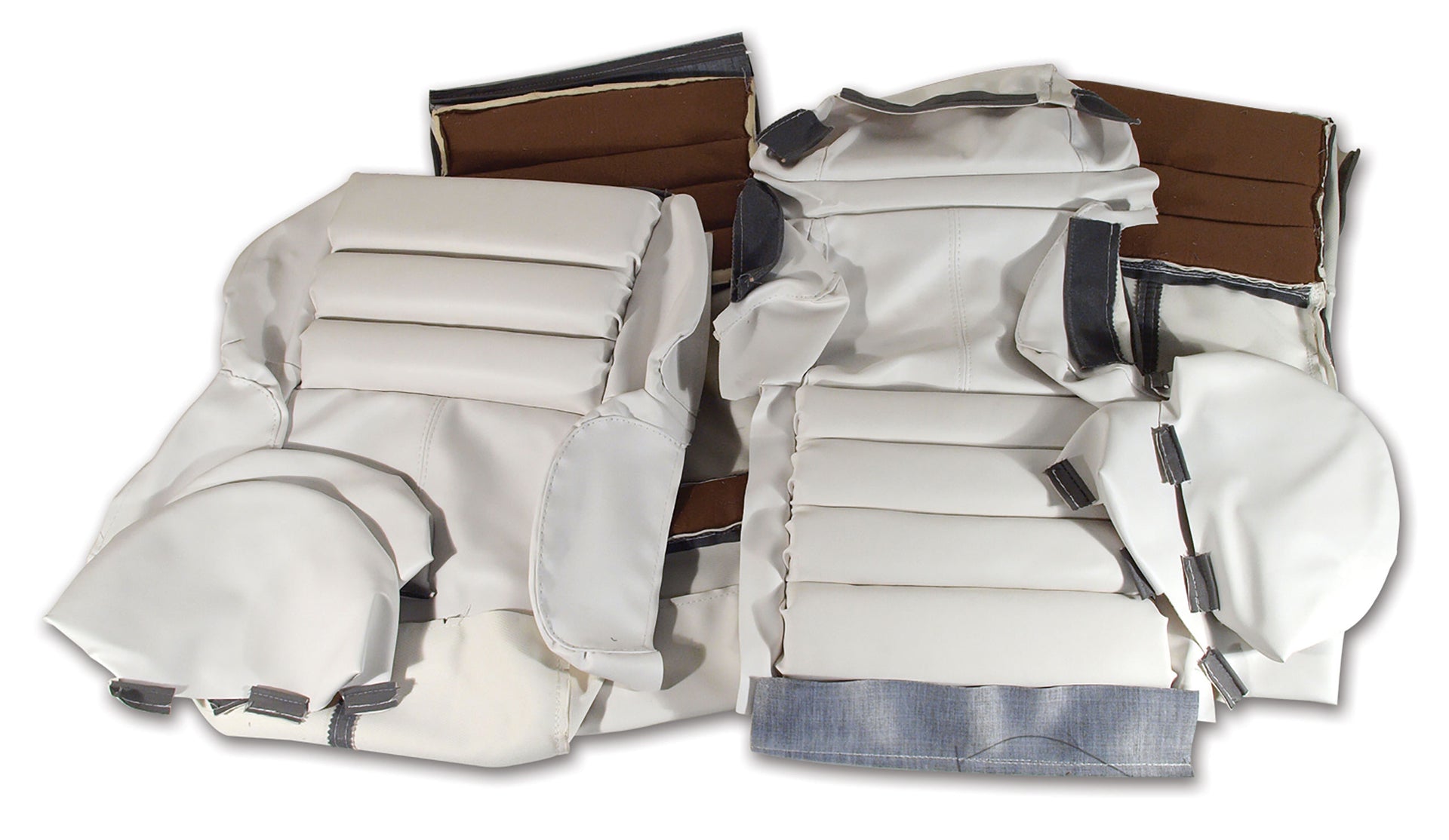 1993-1993 Corvette "Leather-Like" Vinyl Seat Covers White Sport-449083-Corvette-Store-Online